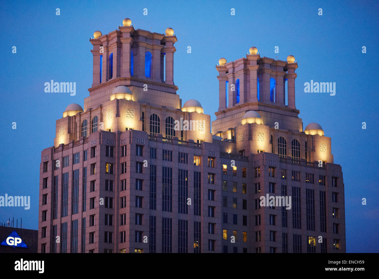 `Downtown Atlanta in USA One One Peachtree Tower is a 235